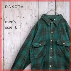 90s 90年代★DAKOTA ダコタ★ネルシャツ★チェック★長袖