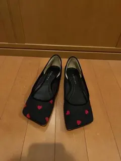 PIPPICHIC ハート柄 フラットシューズ【裏張り済み】 - メルカリ