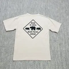 Coleman ベージュ Tシャツ クマデザイン