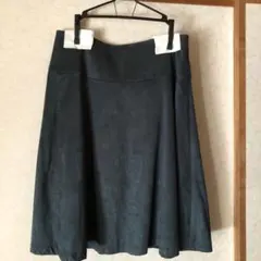 ビームス　スエード調フレアースカート