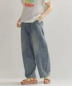 niko and... セルフカットバレルパンツ