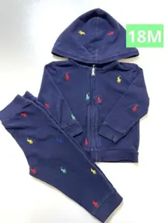 ラルフローレン　刺繍　カラフル　パーカー　セットアップ　ズボン