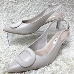 『極美品』DIANA ダイアナ　パンプス　バックストラップ　バックル　23.5