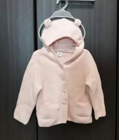 babyGAP　くまさんカーディガン　90cm 18-24mピンクアウター