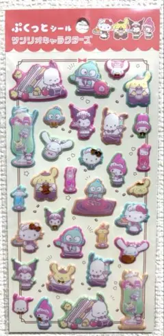 【新品】サンリオキャラクターズ ぷくっとシール ダイソー DAISO