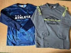 ATHLETAとumbroの長袖ウェアセット