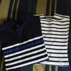 ユニクロ　ボーダーT 長袖 150　2枚セット
