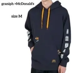希少!グラニフ × マクドナルド コラボ パーカー WANTED柄 M 人気