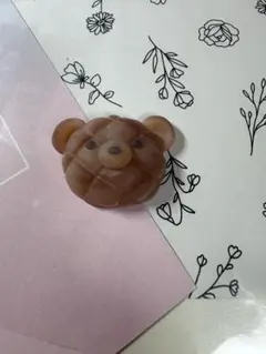 くまちゃんの チョコメロンパン 風 手作 スクイーズ わらびもち感触