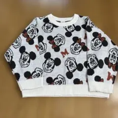 ミッキーマウス柄 ニットセーター 120cm