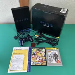 プレイステーション2（PS2）本体一式＋PS用ソフト2本付き