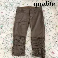 茉様専用☆。.:＊・゜qualite シャーリングパンツのサムネイル