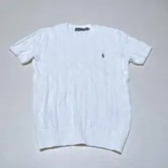 POLO RALPH LAUREN 半袖ニットM ホワイト