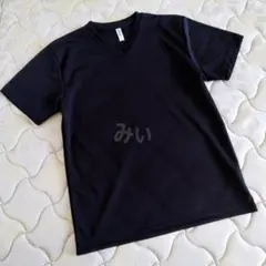 glimmer グリマー ＶネックTシャツ Ｍサイズ 黒 4.4オンス やや薄手のサムネイル