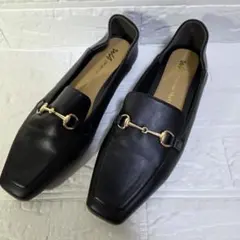 オリエンタルトラフィックブラックローファー ゴールド金具付き2wayリバーシブル