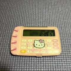ハローキティ カレンダー付アラーム時計電卓 カオハナキティ