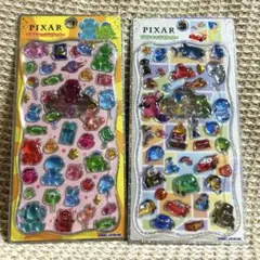 正規品　プチドロップステッカー　ピクサー　2セット　トイストーリー　カーズ　ニモ