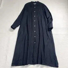 ジャーナルスタンダードレリューム　ノルマンディーリネンフレアワンピース　ブラック