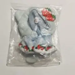 ねこさんたちのケープ　スウィートフルーツ　いちごねこ　水色 スカイブルー