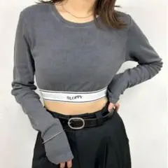 WHO'S WHO gallery SLOPPYロゴリブトップス　F