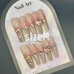 【現品限定】スパロン ホワイト系マグ キラキラストーン ネイルチップ