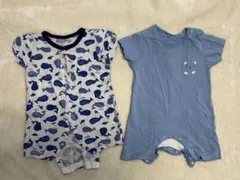 【夏用ベビー服60-70㎝】アニマル柄 ２枚セット