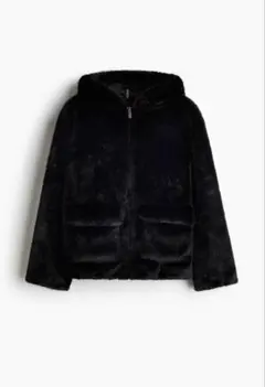 h&m フェイクファー　フード付き