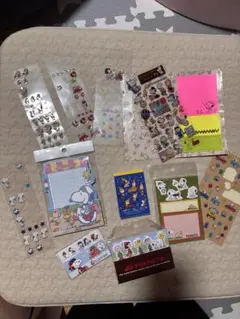 スヌーピー シール 付箋 メモ帳セット
