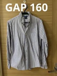 GAP KIDS 長袖シャツ 160 紫と青ストライプ