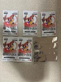 ョ*ー様 ワンピースカード プロモーションカード 4パック ラウンドワン