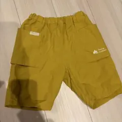 【美品】涼しいLOGOS ハーフパンツ イエロー アウトドア110㎝