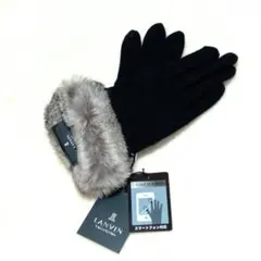 【新品】LANVIN collection ランバン　手袋　ラビットファー