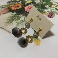 ＊新品＊アネモネ イヤリング⑥