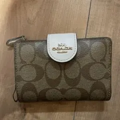 COACH 二つ折り財布 ブラウン