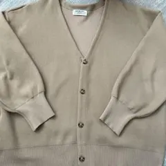 チャオパニック　ティピィ　ベージュ Vネック カーディガン