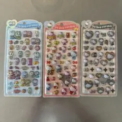 新作うるちゅる　サンリオキティ　ドラえもん　3枚セット