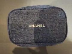新品未使用CHANELノベルティ ポーチ　クリスマス　ブルー　ネイビー