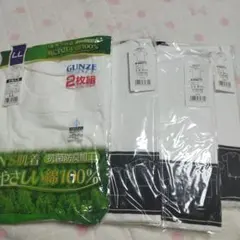 GUNZE 半袖丸首Tシャツ LL 2枚組