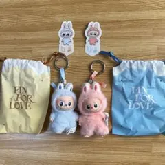 POP MART PIN FOR LOVE ぬいぐるみペンダント　ラブブ
