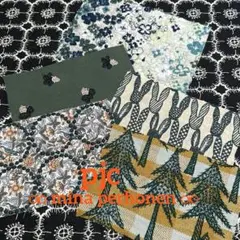 ミナペルホネン、pjc グリーン　生地はぎれ　ちょっと早いクリスマスに向けて❤️