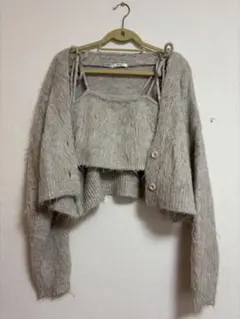 NICE CLAUPビスチェ•カーディガン