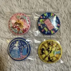 ディズニー刺繍缶バッジ 4つセット