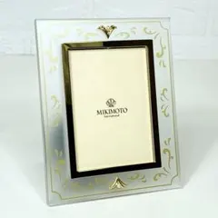 新品MIKIMOTO ミキモト パール付きゴールドフォトフレーム　写真立て