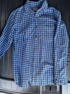 OLD UNIQLO FLANNEL 青黒チェック S