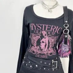 y2k❤️ HYSTERIC GLAMOUR ヒスガール ロゴ ロンT