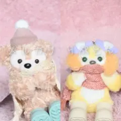 ダンシング・スノーフレークス ダッフィー＆クッキーアン ぬいぐるみチャーム