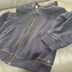 PETIT BATEAU フルジップパーカー 128cm ネイビー