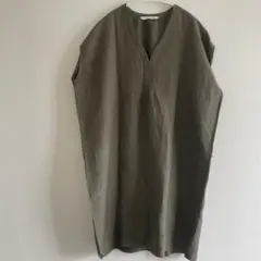 spickandspan★スピックアンドスパン　リネン混チュニックカーキ　フリーのサムネイル