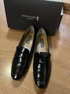 MACKINTOSH ブラックローファー 革24.5cm