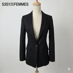 5351 POUR LES FEMMES テーラードジャケット ウール混 日本製のサムネイル